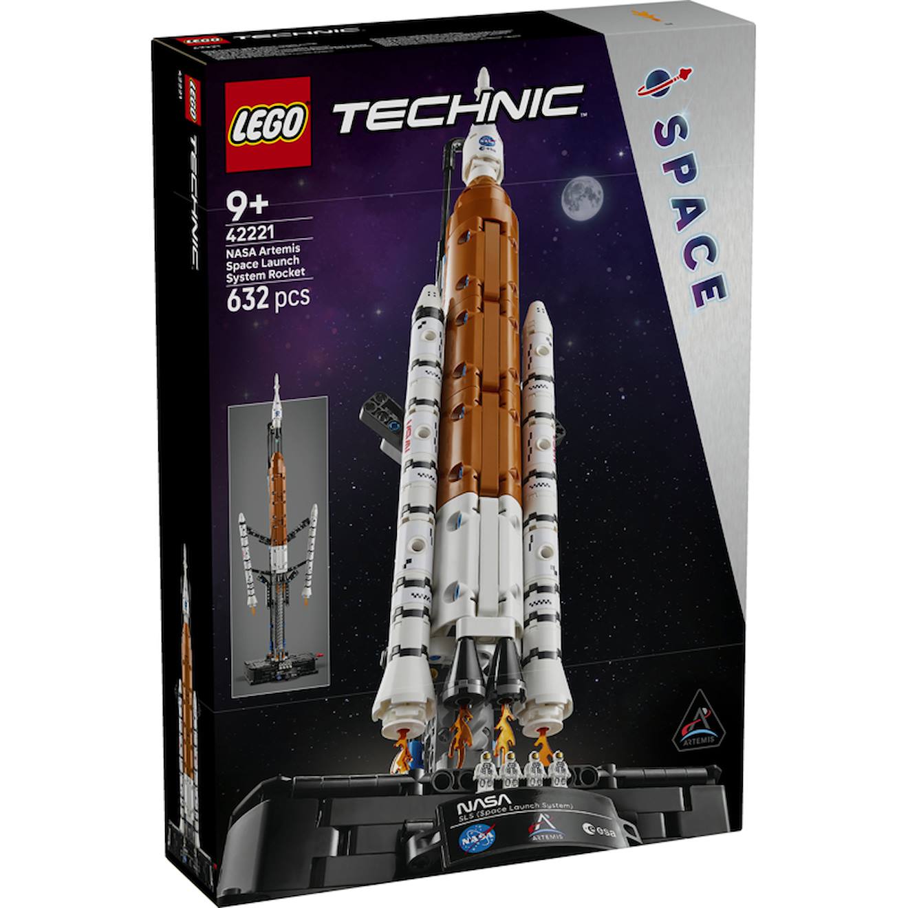 Lego 42221 - fusée sls artemis technic nasa multicolore