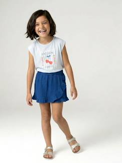Jupe short fille gaze coton  - vertbaudet enfant