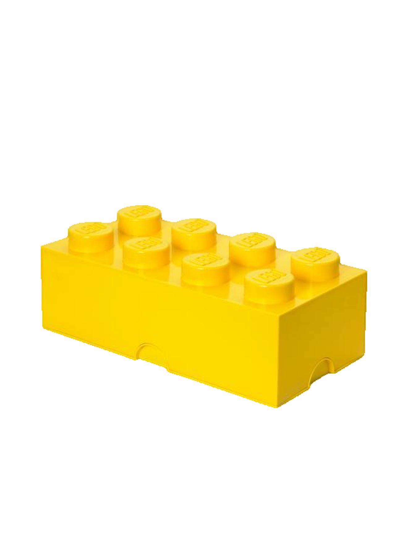 Brique De Rangement Lego 8 Tenons Conteneur Empilable Jaune À Partir De 3 Ans Multicolore