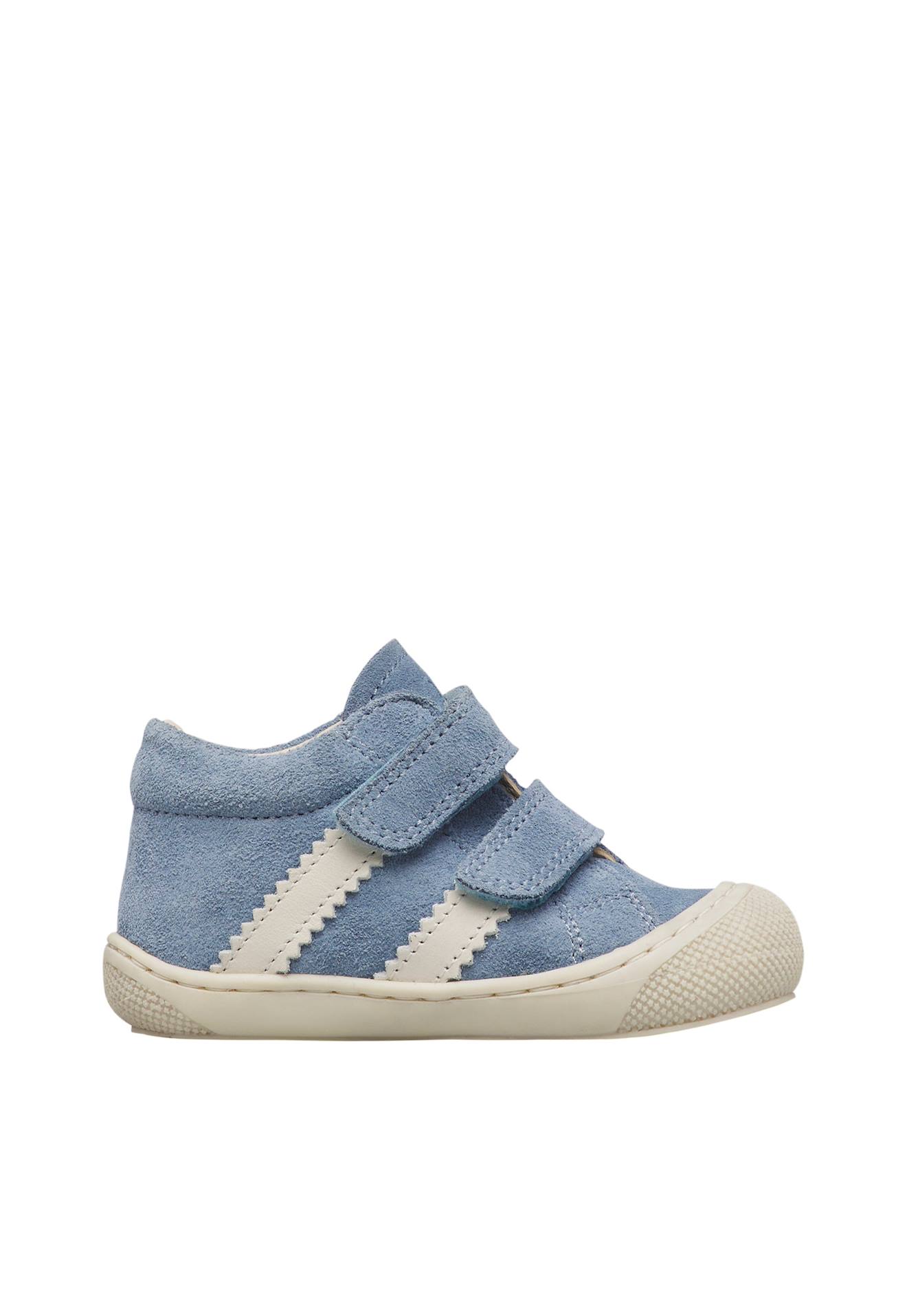 Chaussures En Suède Macks 3 Vl Céleste-blanc Crème