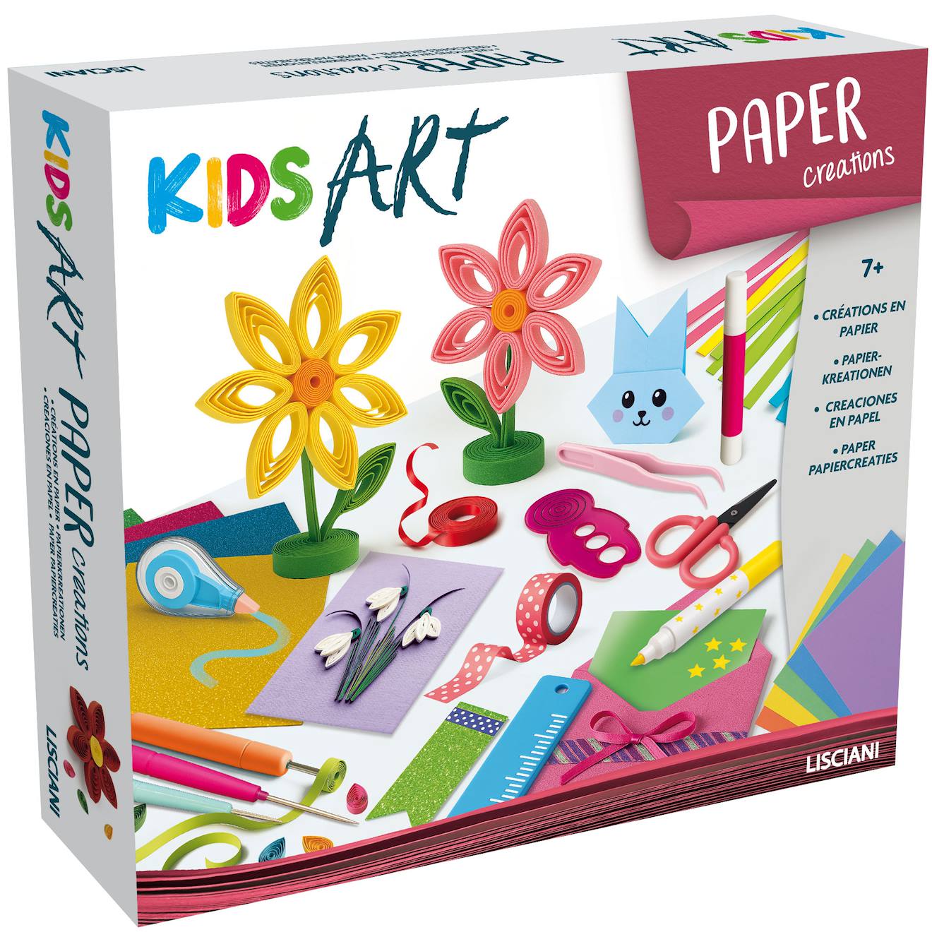 Kids Art - Kit Créatif Avec Rubans Et Feuilles Pailletées Multicolore