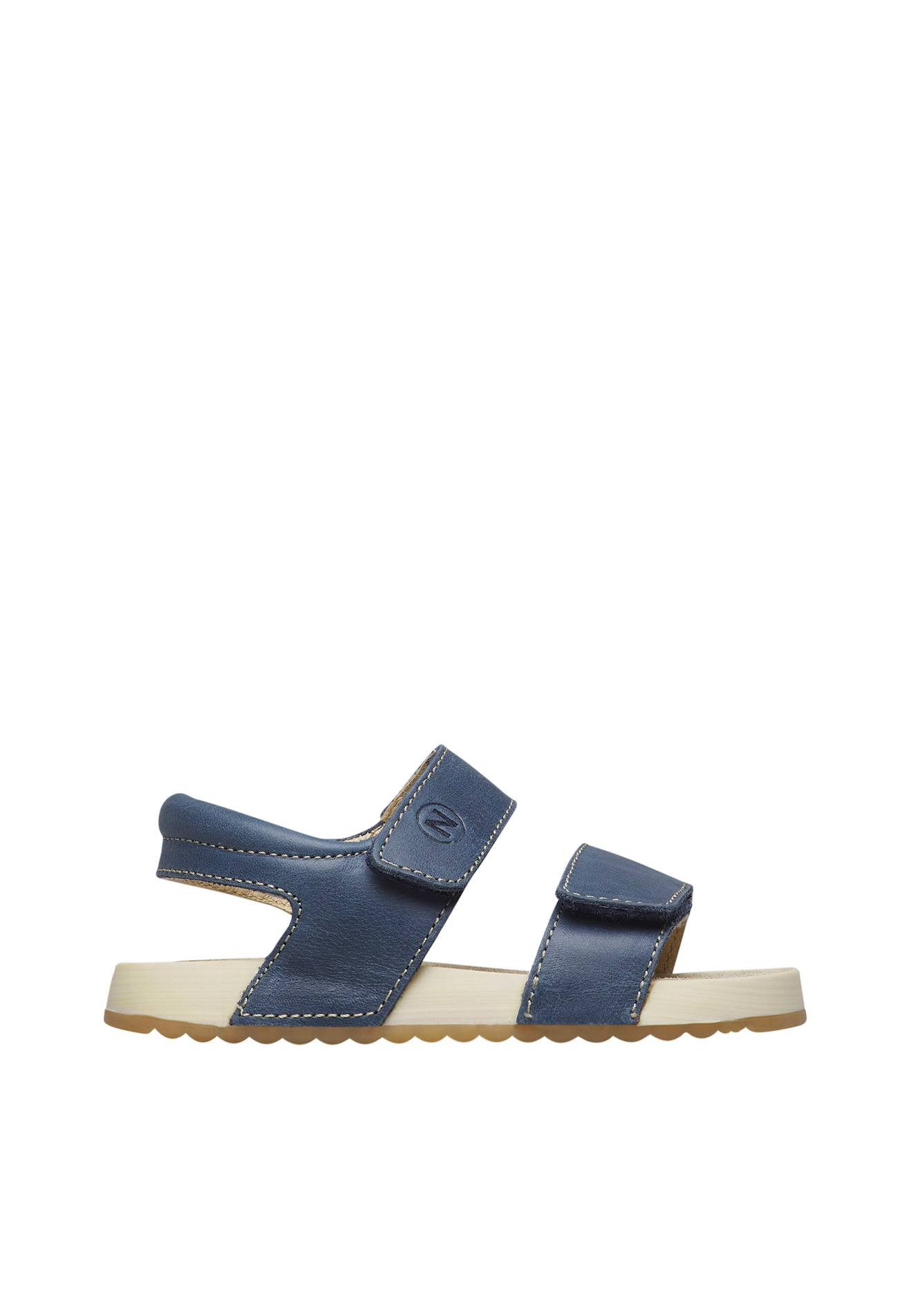 Sandales En Cuir Salny. Marine