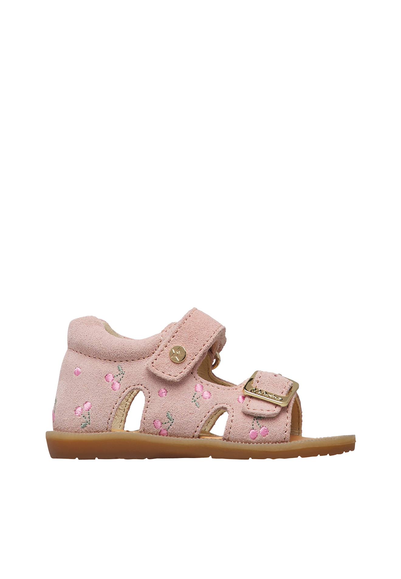 Sandales En Daim Avec Imprimé Cerises Revion Embr Rose