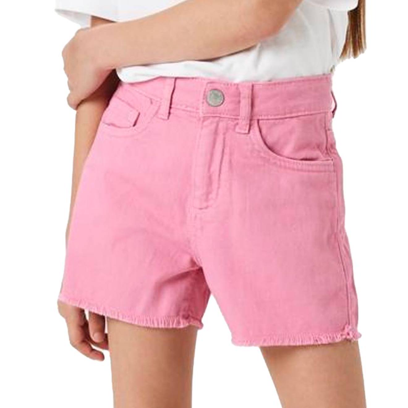 Short En Jean Fille Rose