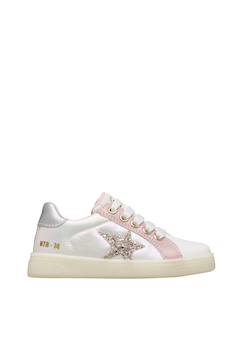 Chaussures-Chaussures bébé 17-26-Sneakers en cuir et tissu technique pinn zip.