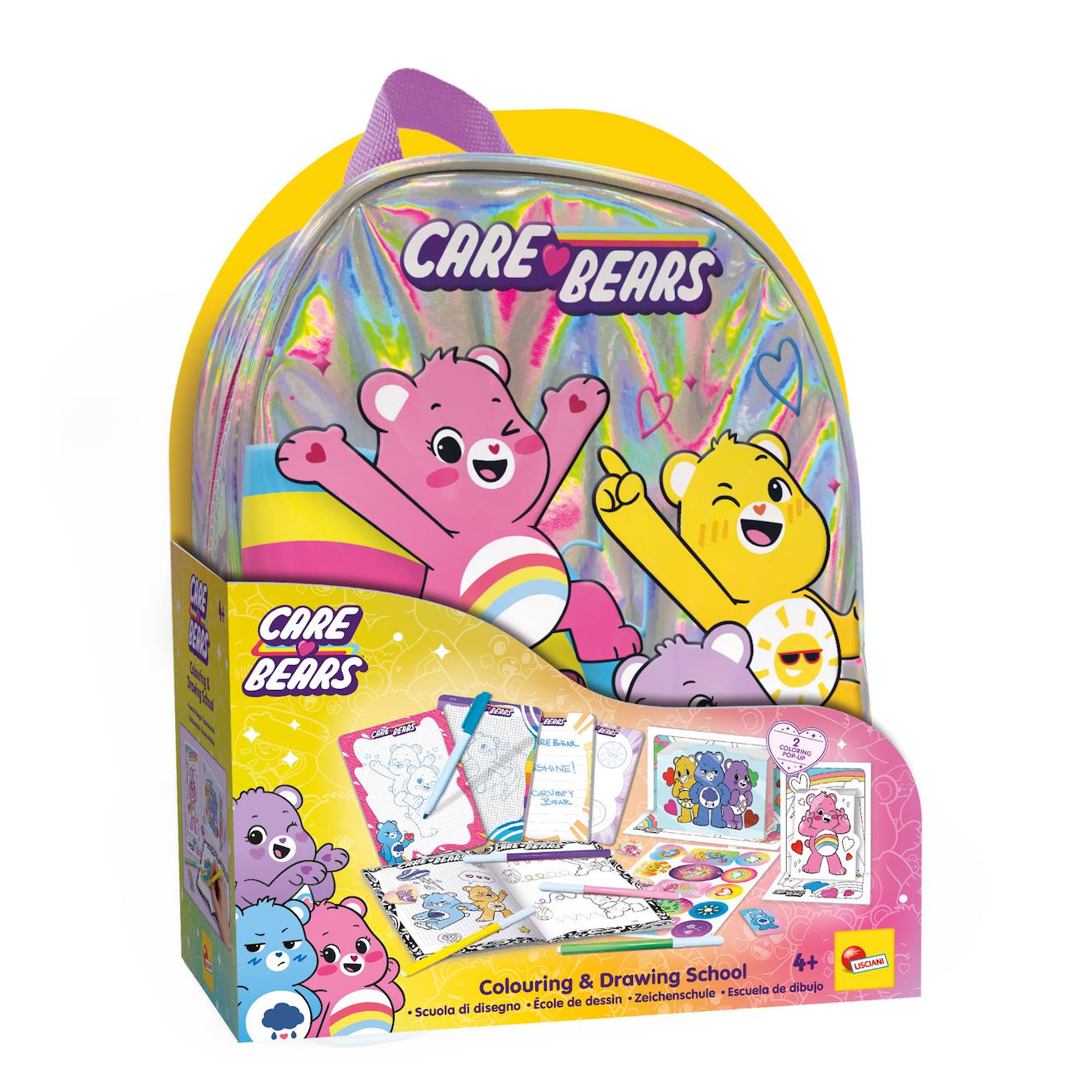 Sac A Dos Ecole De Dessin Et De Coloriage Les Bisounours Multicolore
