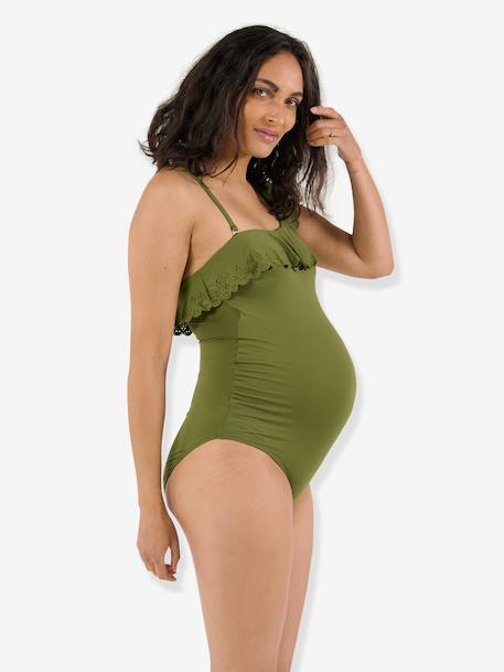 Maillot de bain de grossesse Bloom fuchsia+noir+vert 20 - vertbaudet enfant 