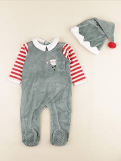 Pyjama velours - 12 mois  - vertbaudet enfant