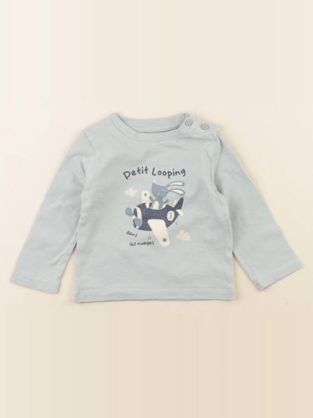 Tee-shirt - 6 mois Vert 1 - vertbaudet enfant 
