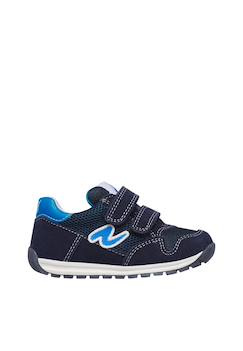 Chaussures-Chaussures bébé 17-26-Marche fille 19-26-Sneakers en cuir et tissu sammy 3 vl.