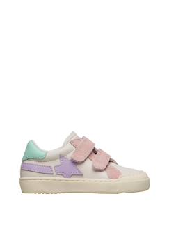 Sneakers en cuir et en daim singery low vl.  - vertbaudet enfant
