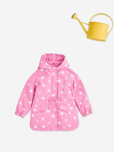 Ciré fille à capuche motifs magiques   - vertbaudet enfant