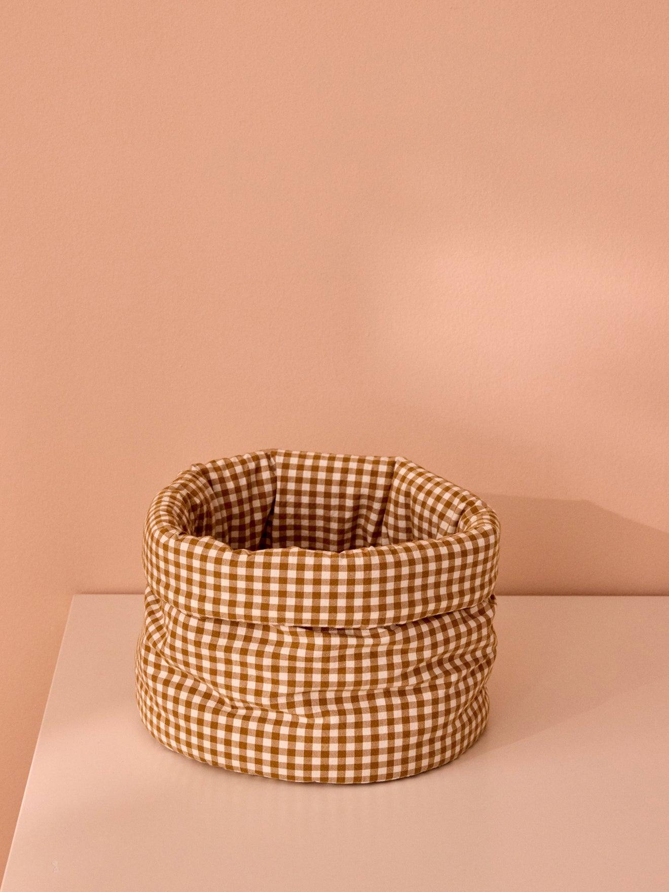 Pochon Matelassé Vichy Vichy Caramel (Cyrillus) - Couverture