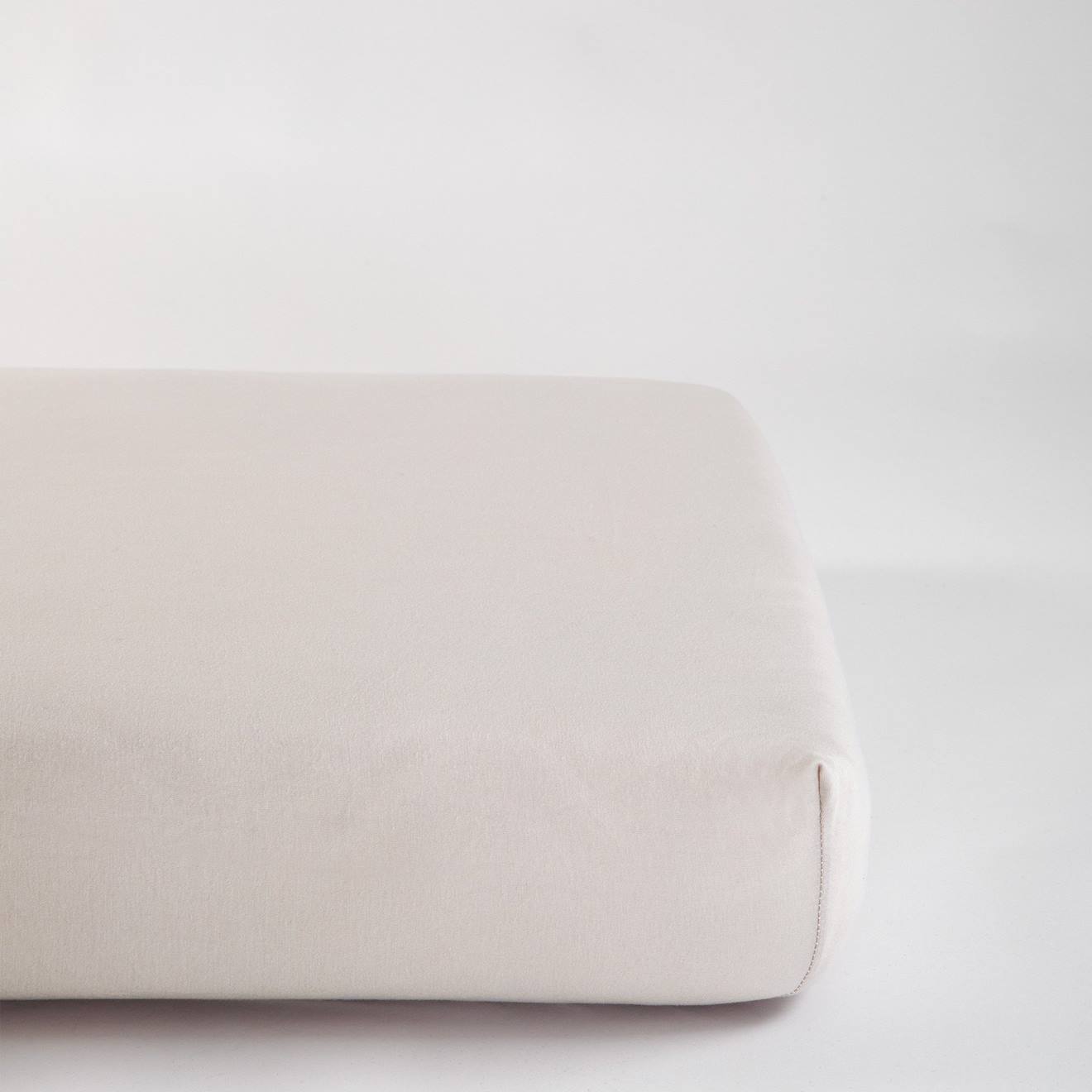 Drap Housse Coton Bio Jersey Pour Lit Bébé Naturel (Kadolis) - Image 1