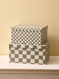 Boîte gigogne damier par lot de 2  - vertbaudet enfant