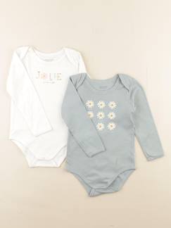 Seconde main-Fille-Lot de 2 bodies en coton - 36 mois