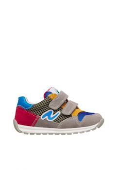 Chaussures-Chaussures bébé 17-26-Marche fille 19-26-Sneakers en cuir et tissu sammy 3 vl.