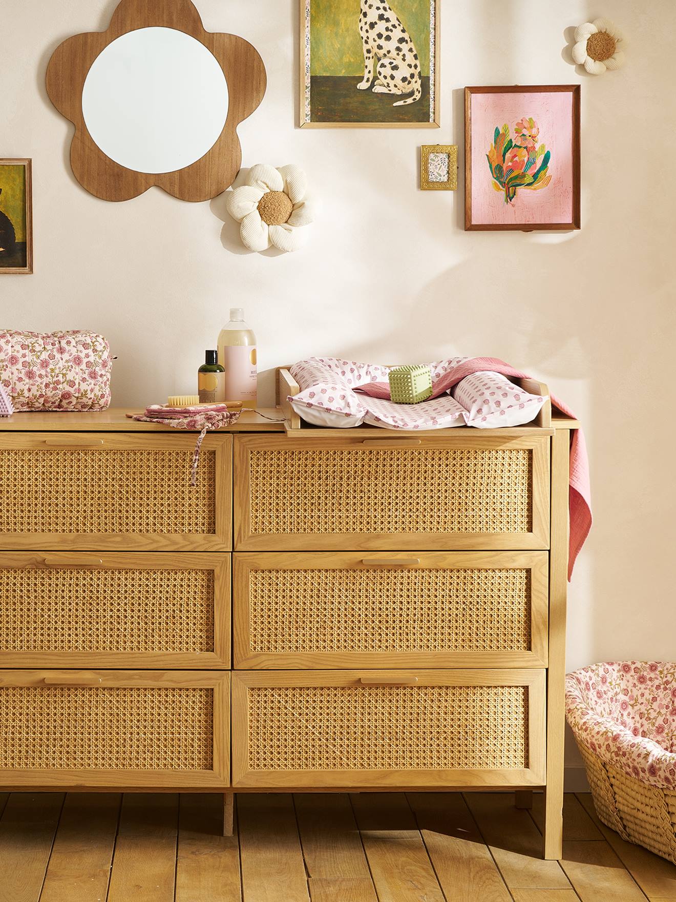 Plan à langer compatible commode 42 et 52cm bois (Vertbaudet) - Image 1