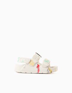 Chaussures-Sandales en caoutchouc avec fermeture à boucle et à scratch minnie