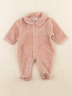 Pyjama velours - 0 mois  - vertbaudet enfant