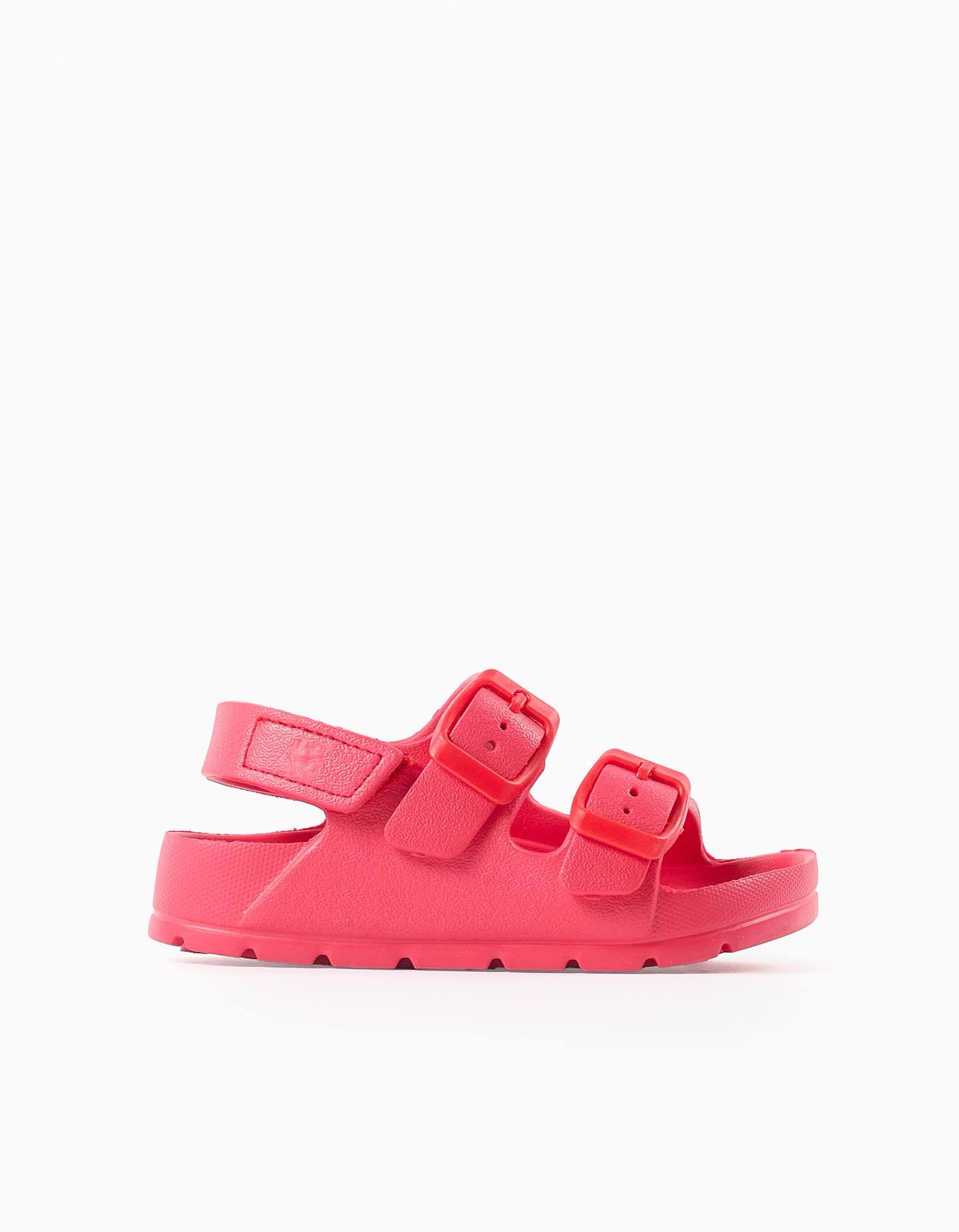 Sandales En Caoutchouc Avec Fermeture Boucle Et Scratch Corail Clair 19 €