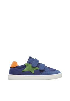 Chaussures-Chaussures bébé 17-26-Marche fille 19-26-Sneakers en cuir et tissu barefoot zunki vl.