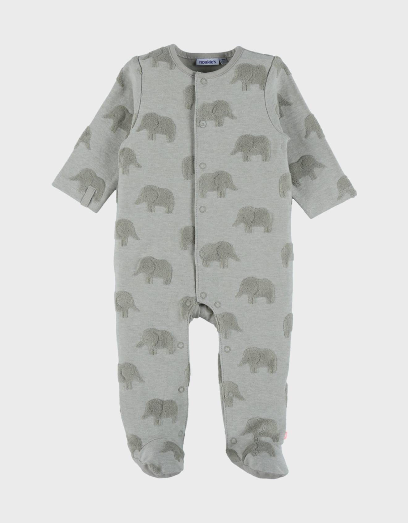 Pyjama Bébé Coton Jacquard Vert