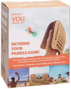 Jouet-Jeux de plein air-Set de 2 raquettes et volant de badminton - Paddle set
