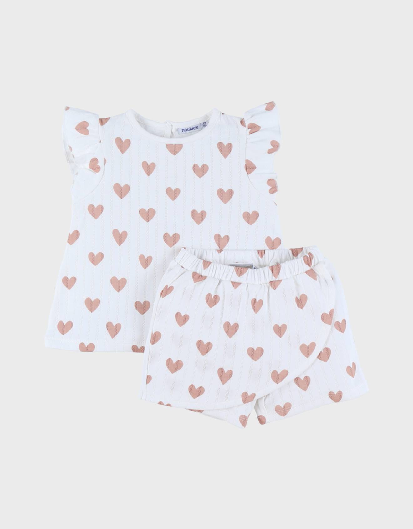 Pyjama Bébé Coton Pointelle Rose