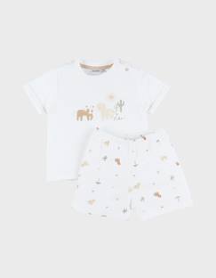 Pyjama bébé coton imprimé  - vertbaudet enfant