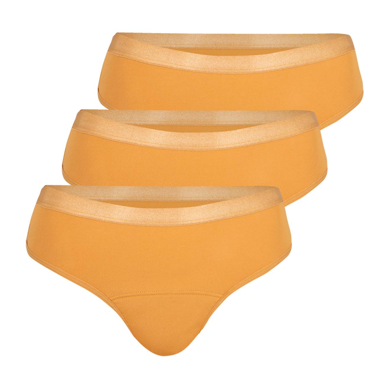 Lot De 3 Tangas Menstruels Femme Athena Skin Doré