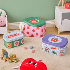 Set de 3 boites de rangement enfant - eleo  - vertbaudet enfant