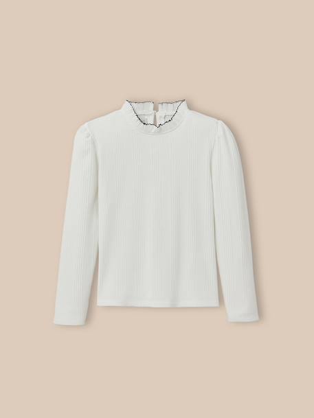Fille-T-shirt, sous-pull-Sous-pull en coton biologique - collection junior