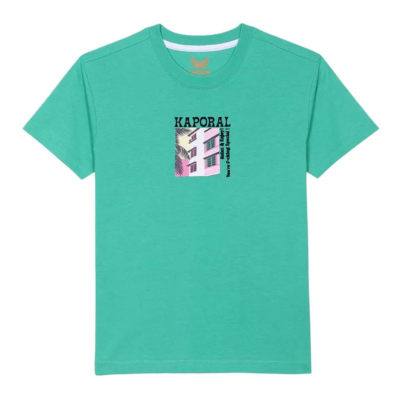 T-shirt Garçon Ostyn Vert T-shirt Garçon Ostyn Vert