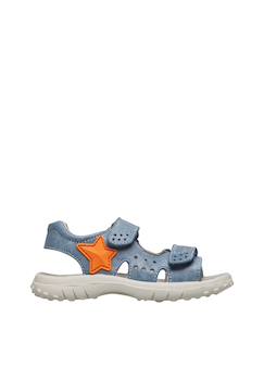 Chaussures-Chaussures bébé 17-26-Sandales en cuir avec étoile dock