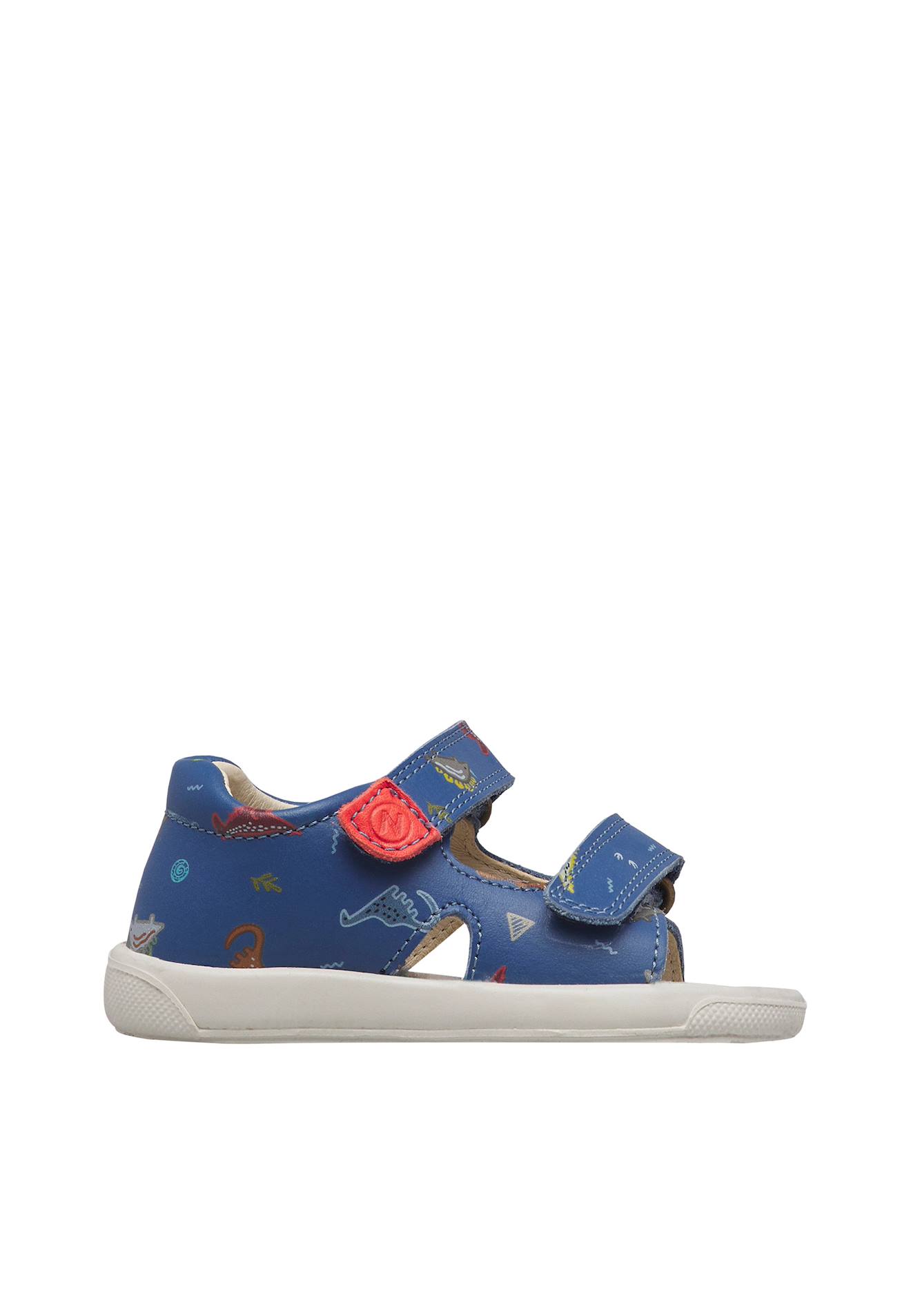 Sandales En Cuir July Bleu