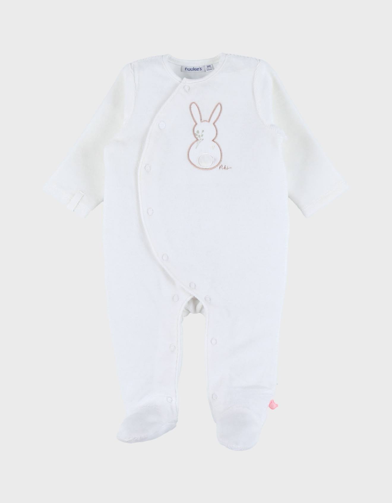 Pyjama Bb Velours Brod Ecru 30 €