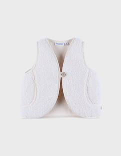 Bébé-Manteau, combipilote, nid d'ange-Manteau-Veste sans manches en sherpa