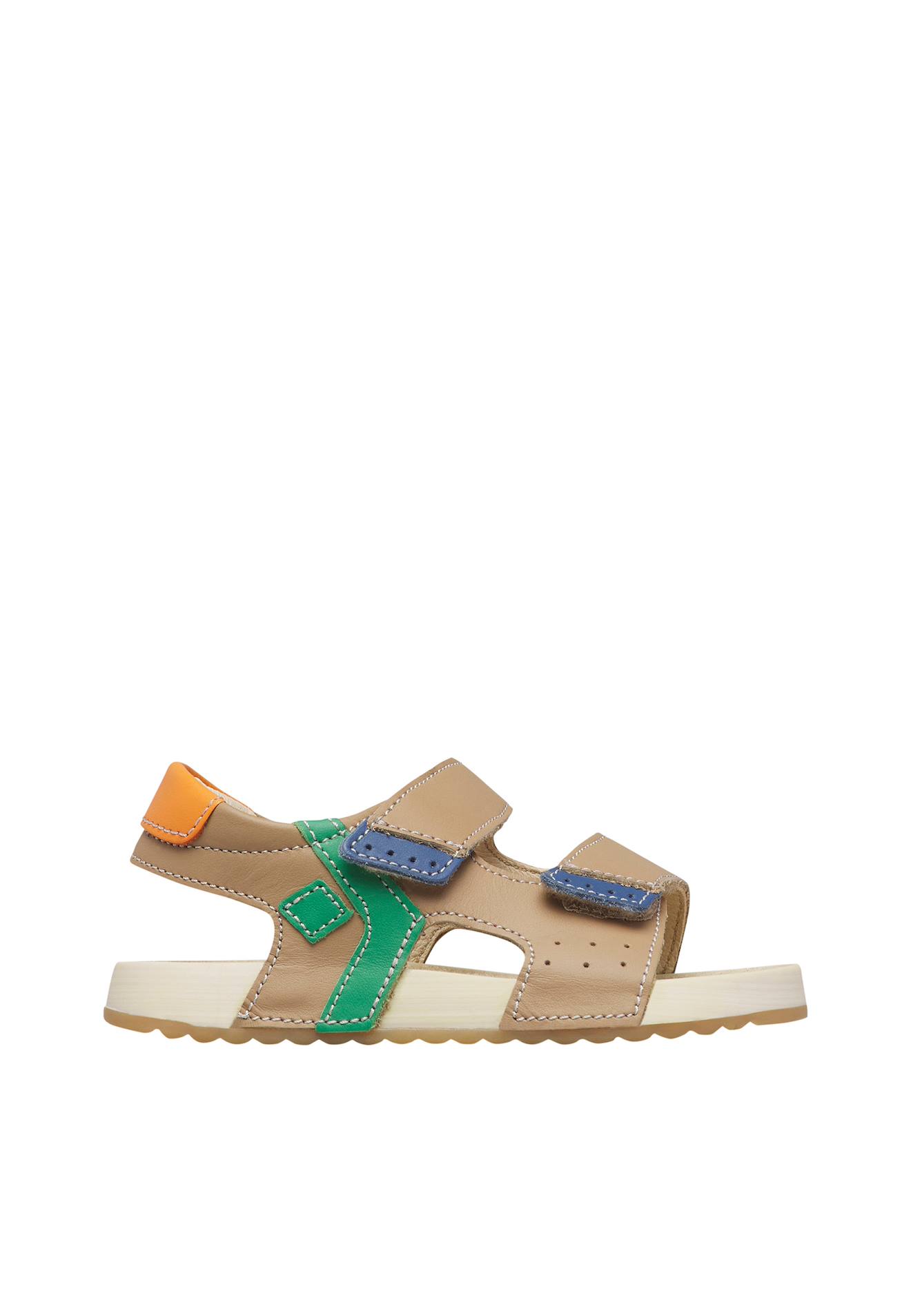 Sandales En Cuir Jompo. Beige