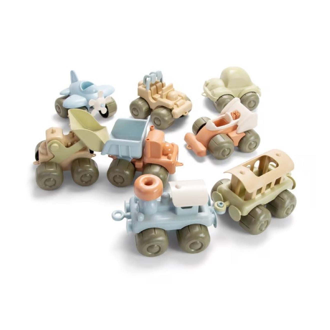 Véhicules En Bioplastique 8 Pcs Vert