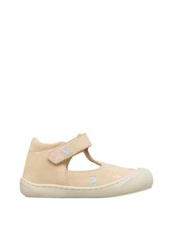 Chaussures-Chaussures bébé 17-26-Sandales en daim indis embr