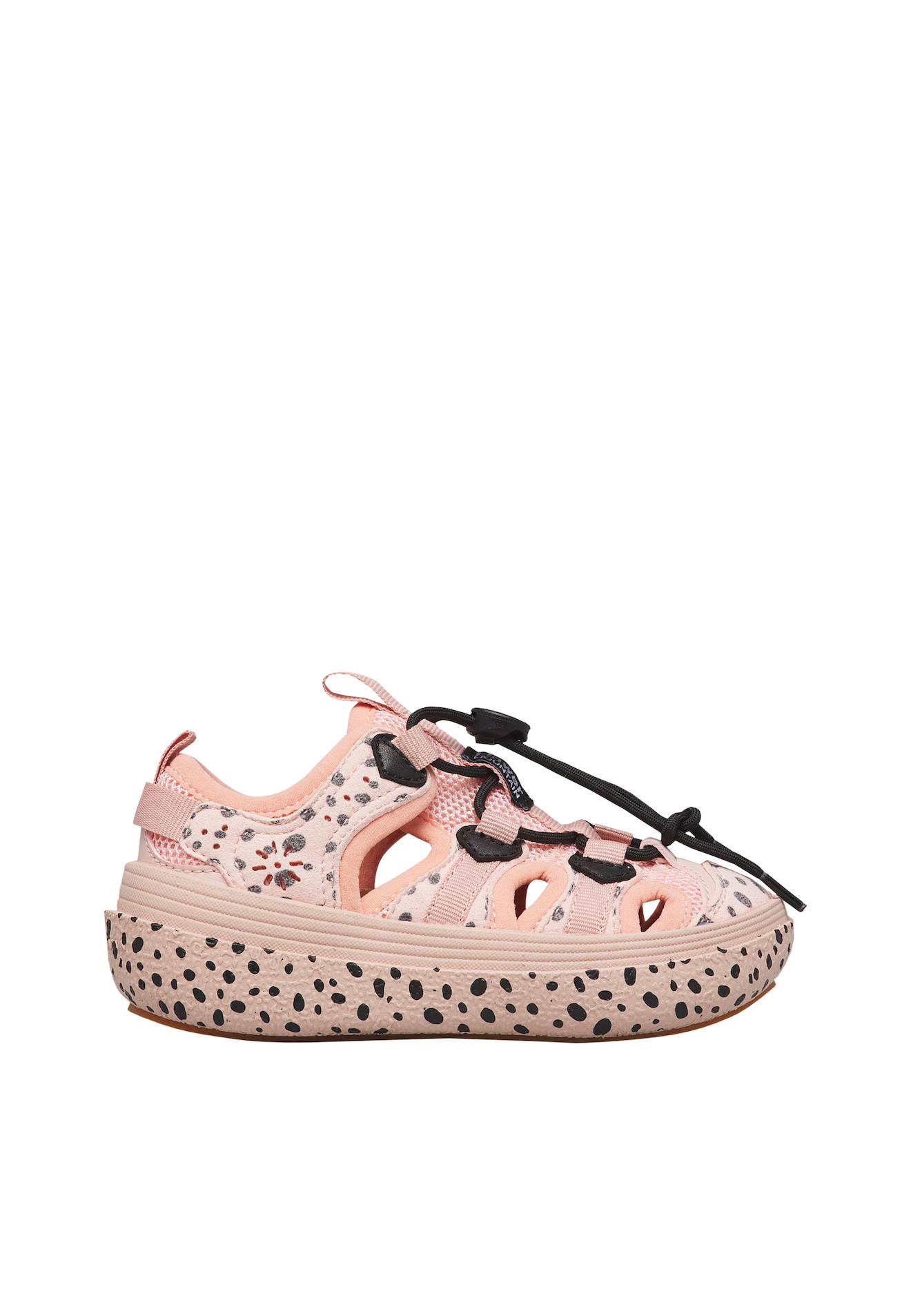 Sandales Semi Chomei Junior. Rose Poudré-noir