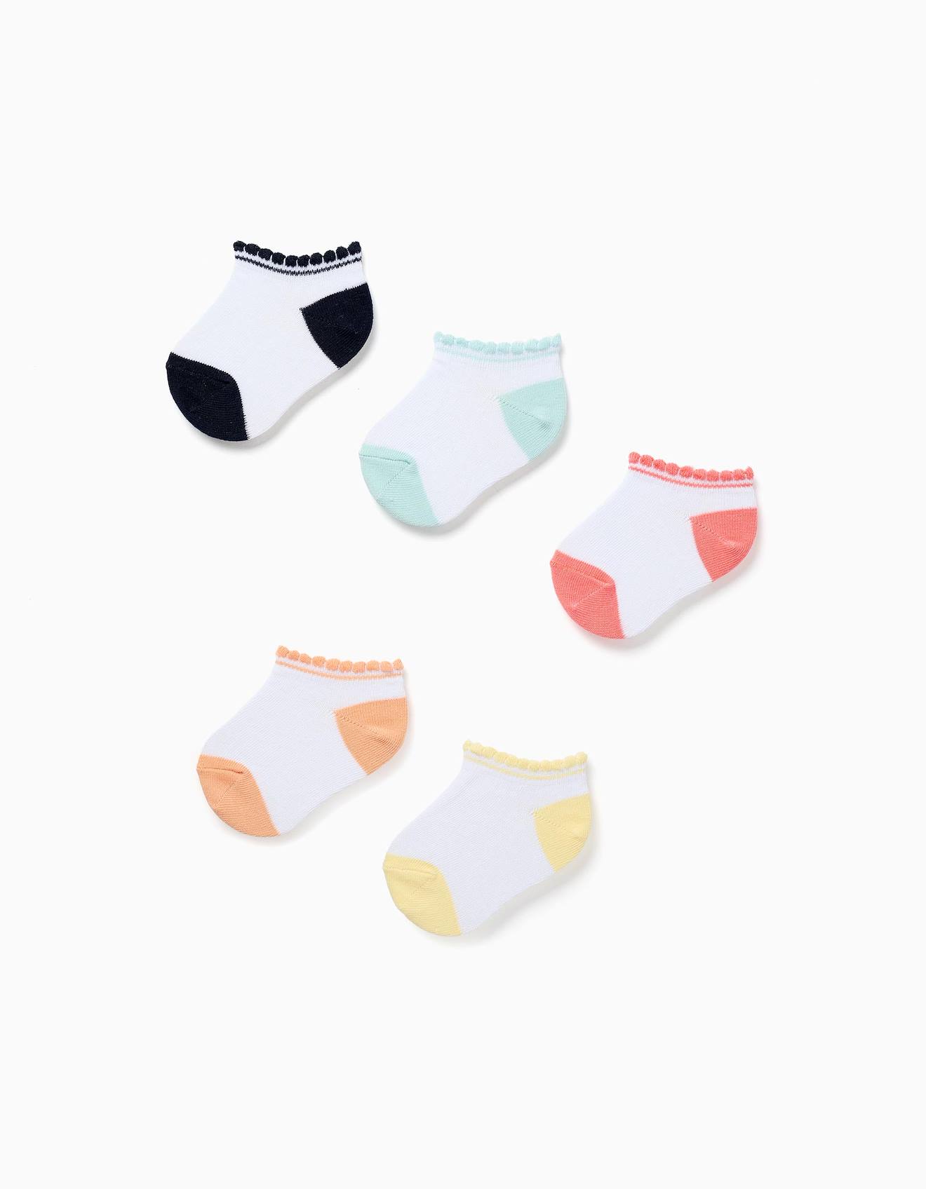 5 Paires De Socquettes Tiges Ondules Multicolore 10 €