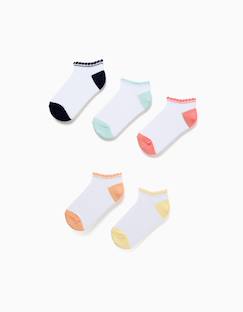 5 paires de socquettes à tiges ondulées  - vertbaudet enfant