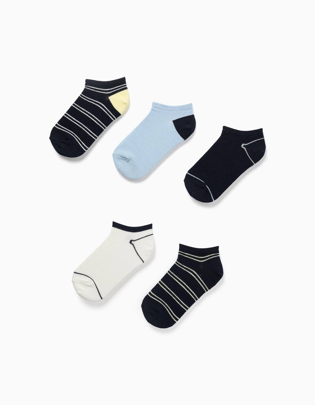 Pack De 5 Paires De Socquettes Rayures Multicolore 10 €