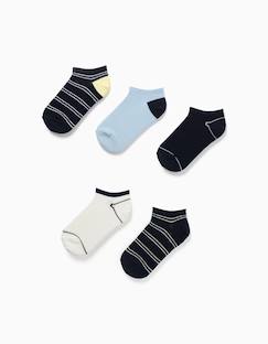 -Pack de 5 paires de socquettes à rayures