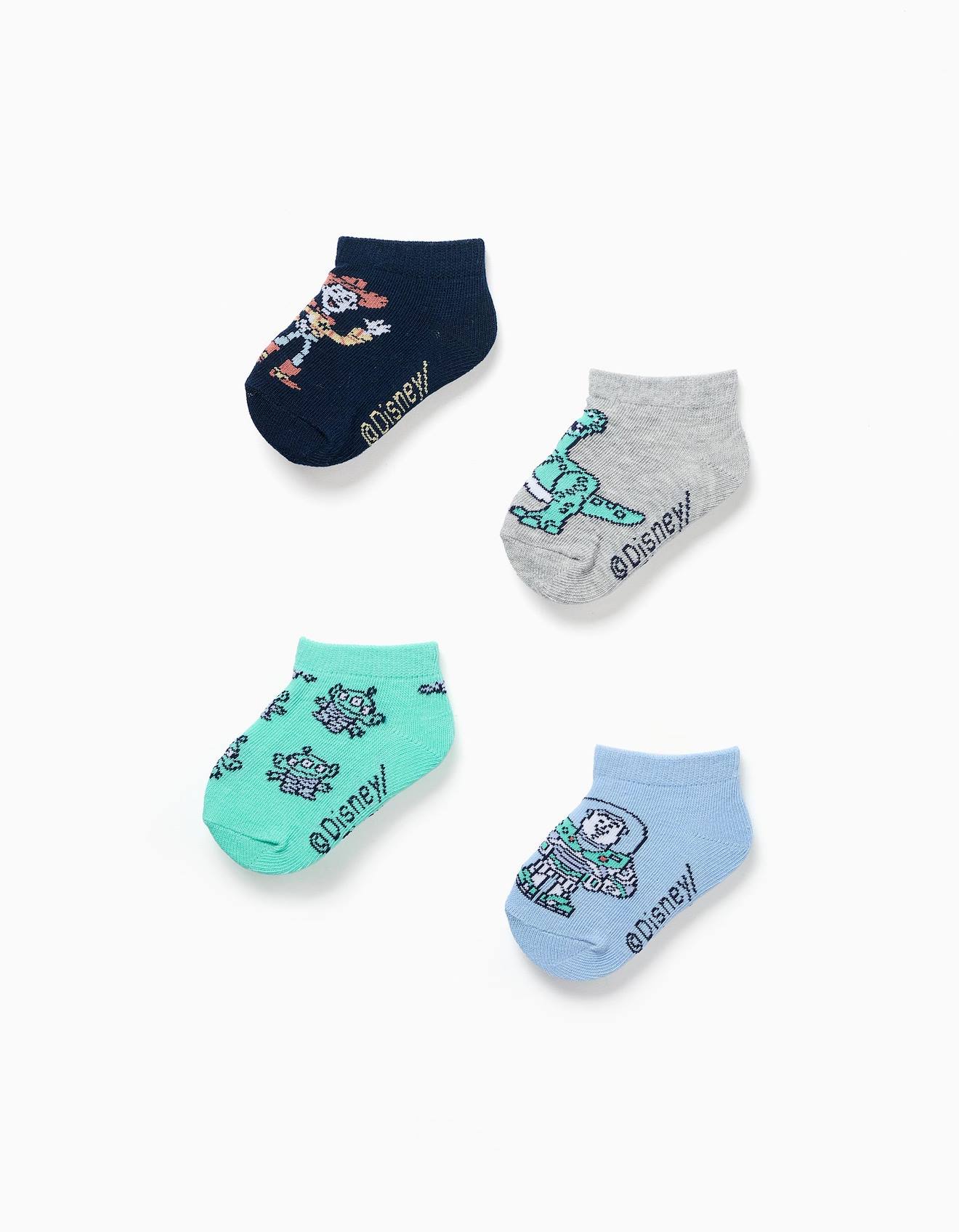 Lot De 4 Paires De Socquettes Toy Story Multicolore