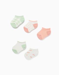 5 paires de socquettes avec détails contrastés  - vertbaudet enfant