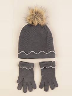 Seconde main-Fille-Ensemble bonnet/gants - 4/6 ans