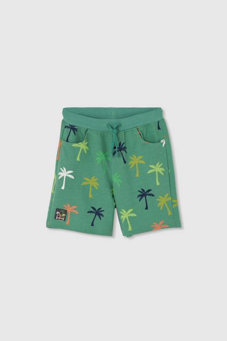 Garçon-Short-Bermuda garçon imprimé palmiers